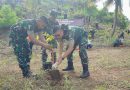 Kodim 0625/Pangandaran Gelar Karya Bakti TNI Penanaman Pohon