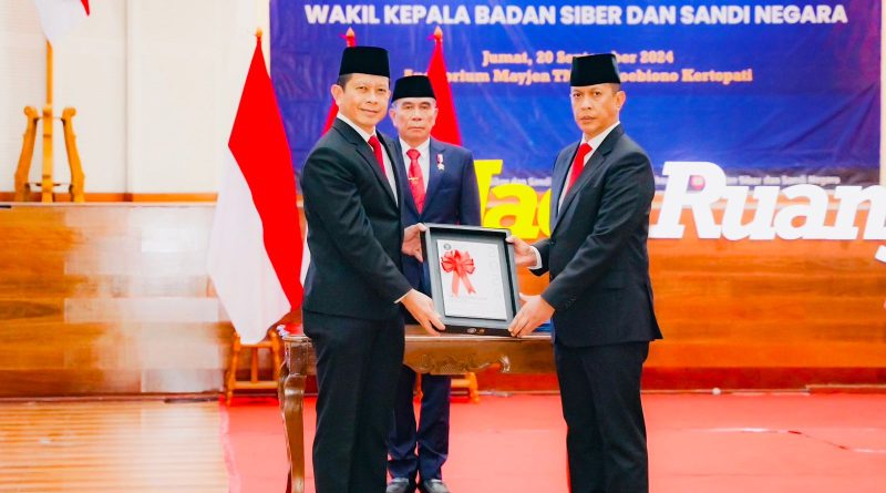 Dilantik Hinsa Siburian, Irjen A Rachmad Wibowo Sik Resmi Memangku Jabatan Wakil Kepala BSSN RI