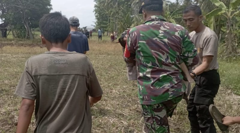 Polsek Muara Beliti Polres Musi Rawas Sigap Bantu, Evakuasi Balita Tenggelam di Irigasi Desa Air Lesing Kecamatan Muara Beliti