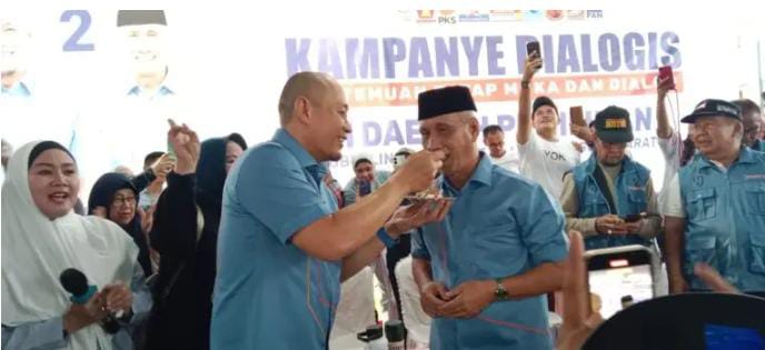 Momen Bahagia Kampanye Dialogis YOK teRUS Berbarengan Ultah H Rustam Effendi