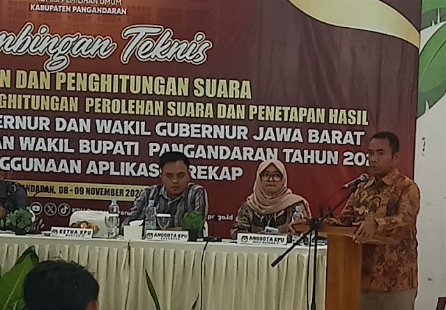 KPU Pangandaran Gelar Bimtek Pemungutan dan Penghitungan Suara Pilkada 2024