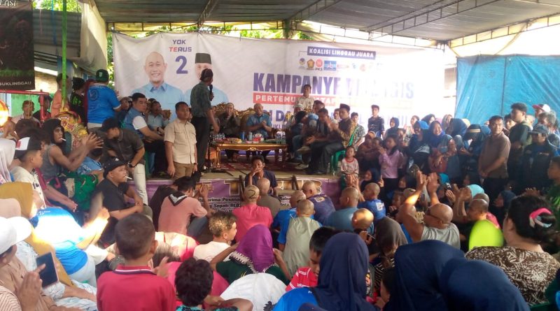 Atusias Ribuan Warga Taba pingin, padati Tempat Kampanye Yoppy-Rustam