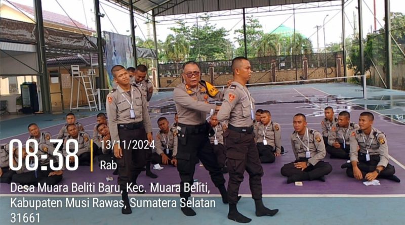 Polres Musi Rawas Berikan Pelatihan Materi Pengawalan dan Praktek Pengaturan Untuk Siswa Latja Diktukba Polri Gelombang II T.A. 2024