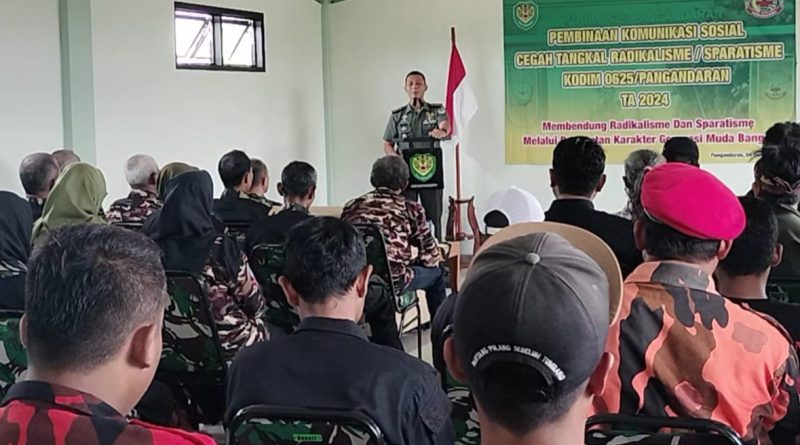 Kodim 0625/Pangandaran Gelar Komsos Cegah Tangkal Radikalisme dan Separatisme Tahun 2024