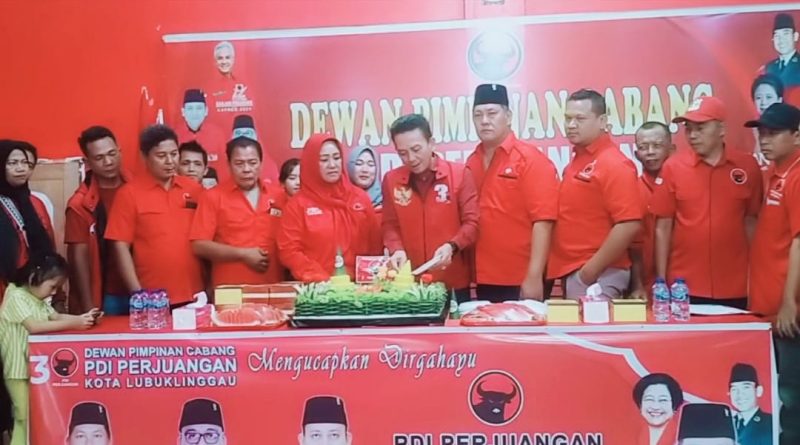 DPC PDIP Kota Lubuk Linggau, Merayakan Ulang Tahun Yang Ke 52