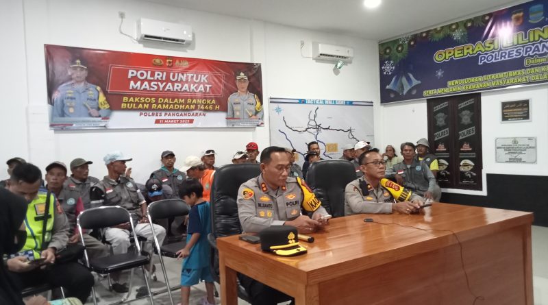 Polres Pangandaran Ikuti Telekonferensi Polda Jabar dalam Rangka Bakti Sosial Ramadhan