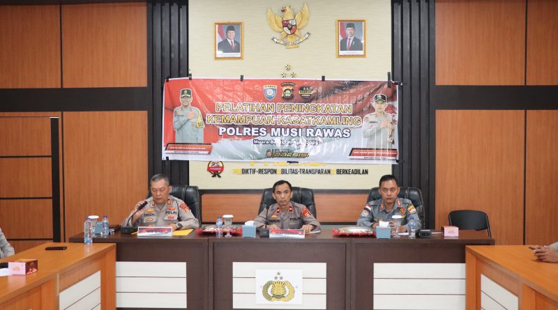 Tingkatkan Keamanan, Polres Musi Rawas Gelar Pelatihan Peningkatan Kemampuan Kasatkamling