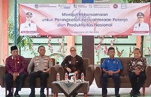 May Day 2025 di Pangandaran Diwarnai Diskusi Ketenagakerjaan, Bupati Tekankan Komitmen pada Kesejahteraan Buruh